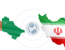 پرچم ایران وترکمنستان